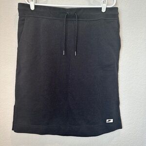 Nike Black Cotton Blend Knee Length Pull On Sporty Skirt - Size XL - EUC